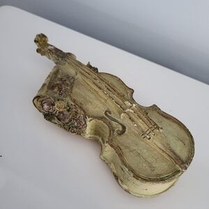 Vintage Style Decorative Violin Musical Box
